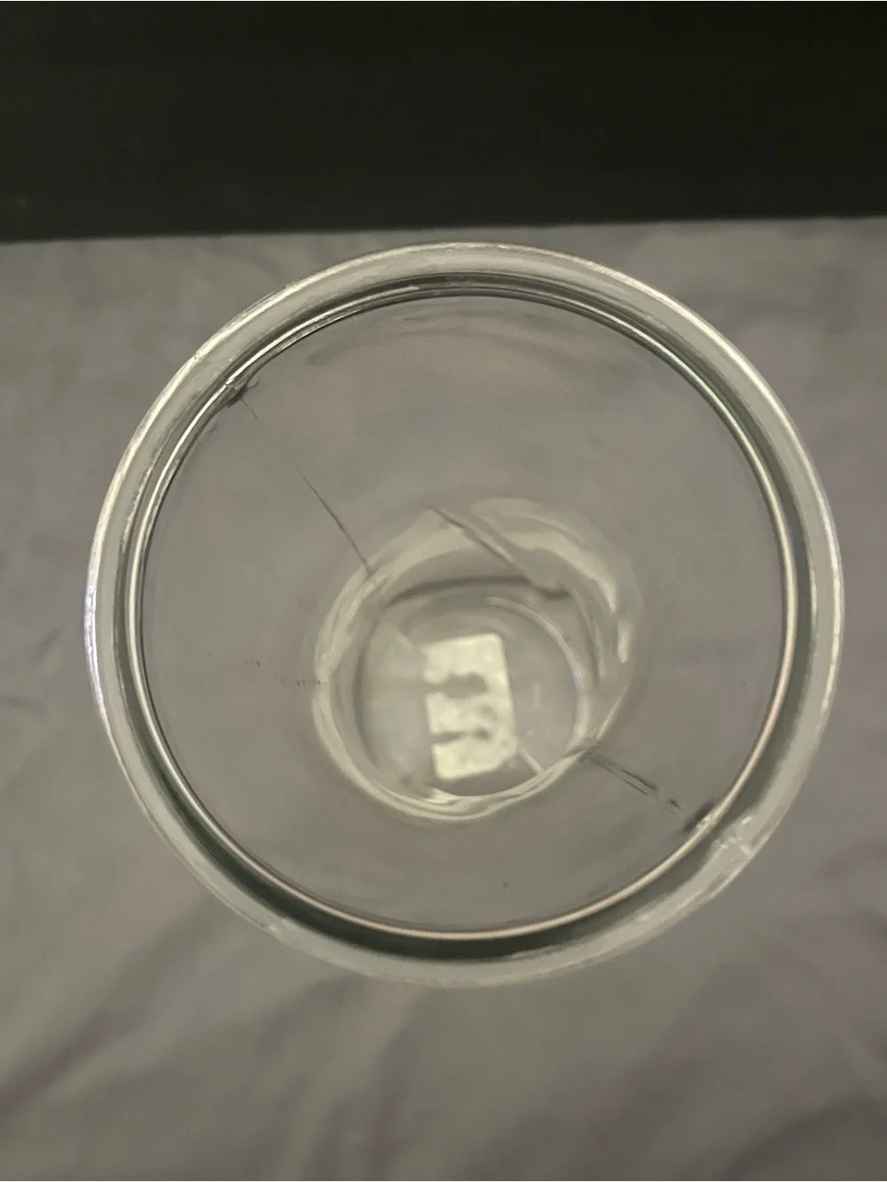 Clear Glass Decorative Vase - Elegant Hourglass Design